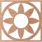 Ekena Millwork Blume Wood Fretwork Pierced Ceiling Medallion, Cherry, 34"OD x 11 3/4"ID x 1/4"T CMWP34X34X0250BLCH - alternate 2